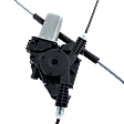 Front, Passenger Side Window Regulator, Power, with Motor