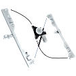 Front, Driver Side Window Regulator, Power, with Motor
