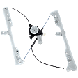 Front, Driver Side Window Regulator, Power, with Motor