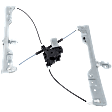Front, Driver Side Window Regulator, Power, with Motor