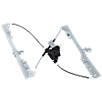 Front, Driver Side Window Regulator, Power, with Motor