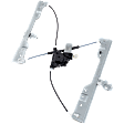 Front, Driver Side Window Regulator, Power, with Motor