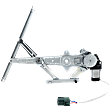 Rear, Passenger Side Power Window Regulator, With Motor