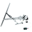 Rear, Passenger Side Power Window Regulator, With Motor