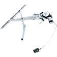 Rear, Passenger Side Power Window Regulator, With Motor