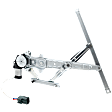 Rear, Driver Side Power Window Regulator, With Motor