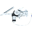 Rear, Passenger Side Power Window Regulator, With Motor