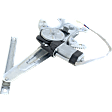 Rear, Passenger Side Power Window Regulator, With Motor