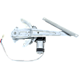 Rear, Passenger Side Power Window Regulator, With Motor