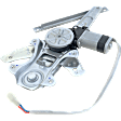 Rear, Driver Side Power Window Regulator, With Motor