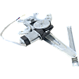 Rear, Driver Side Power Window Regulator, With Motor