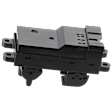 Front Or Rear, Driver Side Window Switch Black 4 Buttons