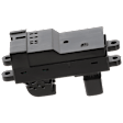 Front Or Rear, Driver Side Window Switch Black 4 Buttons
