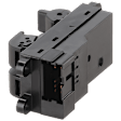 Front Or Rear, Driver Side Window Switch Black 4 Buttons