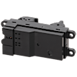 Front Or Rear, Driver Side Window Switch Black 4 Buttons