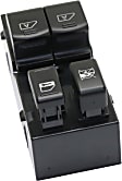 Front, Driver Side Window Switch, Black, 4-Button, 6 Cyl., 3.5L Engine