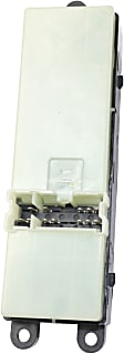 Front, Driver Side Window Switch, Black, 6-Button