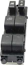 Front, Driver Side Window Switch, Black, 6-Button