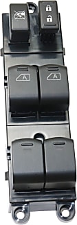 Front, Driver Side Window Switch, Black, 6-Button, 6 Cyl., 3.5L Engine