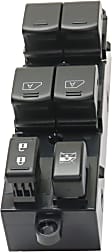 Front, Driver Side Window Switch, Black, 6-Button, 6 Cyl., 3.5L Engine