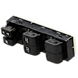 Front, Driver Side Window Switch, Black, 6-Button, 6 Cyl., 3.5L Engine