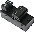 Front, Driver Side Window Switch, Black, Extended Cab Pickup, 8 Cyl., 5.6L Engine