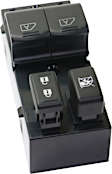 Front, Driver Side Window Switch, Black, Extended Cab Pickup, 8 Cyl., 5.6L Engine