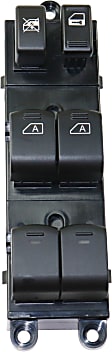 Front, Driver Side Window Switch, Black, 6 Cyl., 3.5L Engine