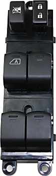Front, Driver Side Window Switch, Black