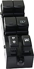 Front, Driver Side Window Switch, Black