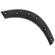 Rear, Driver Side Fender Trim, Textured Black
