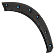 Rear, Driver Side Fender Trim, Textured Black