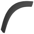 Rear, Driver Side Fender Trim, Textured Black, CAPA Certified