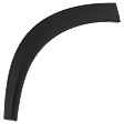 Rear, Passenger Side Fender Trim, Textured Black