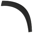 Rear, Driver Side Fender Trim, Textured Black
