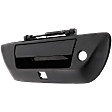 Tailgate Handle, Textured Black Plastic With Camera hole With Key Hole