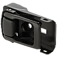 Tailgate Handle, Black Plastic Without Camera Hole With Key Hole