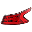 Passenger Side, Outer Tail Light, with Bulb, Halogen, Clear and Red Lens, 6 Cyl., 3.5L Engine