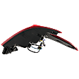 Passenger Side, Outer Tail Light, with Bulb, Halogen, Clear and Red Lens, 6 Cyl., 3.5L Engine