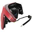 Passenger Side, Outer Tail Light, with Bulb, Halogen, Clear and Red Lens, 6 Cyl., 3.5L Engine