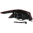 Passenger Side, Outer Tail Light, with Bulb, Halogen, Clear and Red Lens, 6 Cyl., 3.5L Engine