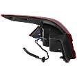 Passenger Side, Outer Tail Light, with Bulb, Halogen, Clear and Red Lens, 6 Cyl., 3.5L Engine
