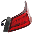 Passenger Side, Outer Tail Light, with Bulb, Halogen, Clear and Red Lens, 6 Cyl., 3.5L Engine