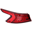 Driver Side, Outer Tail Light, with Bulb, Halogen, Clear and Red Lens, 6 Cyl., 3.5L Engine