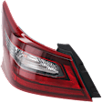 Driver Side, Outer Tail Light, with Bulb, Halogen, Clear Red Lens, Black Interior, 17-18 SR Model