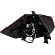 Passenger Side, Outer Tail Light, with Bulb, Halogen, Red Lens, CAPA CERTIFIED