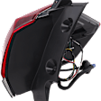 Driver Side, Outer Tail Light, with Bulb, Halogen, Red Lens