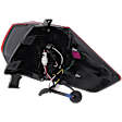 Driver Side, Outer Tail Light, with Bulb, Halogen, Red Lens