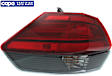 Driver Side, Outer Tail Light, with Bulb, Halogen, Red Lens, CAPA CERTIFIED