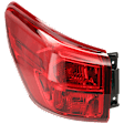 Passenger Side, Outer Tail Light, with Bulb, Halogen, Red Lens, 6 Cyl., 3.5L Engine
